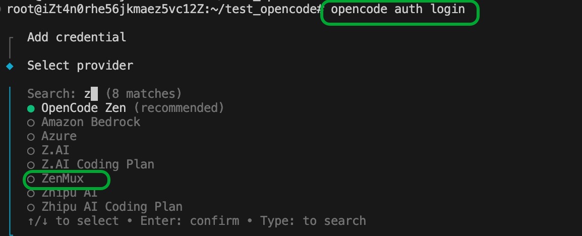 OpenCode Login