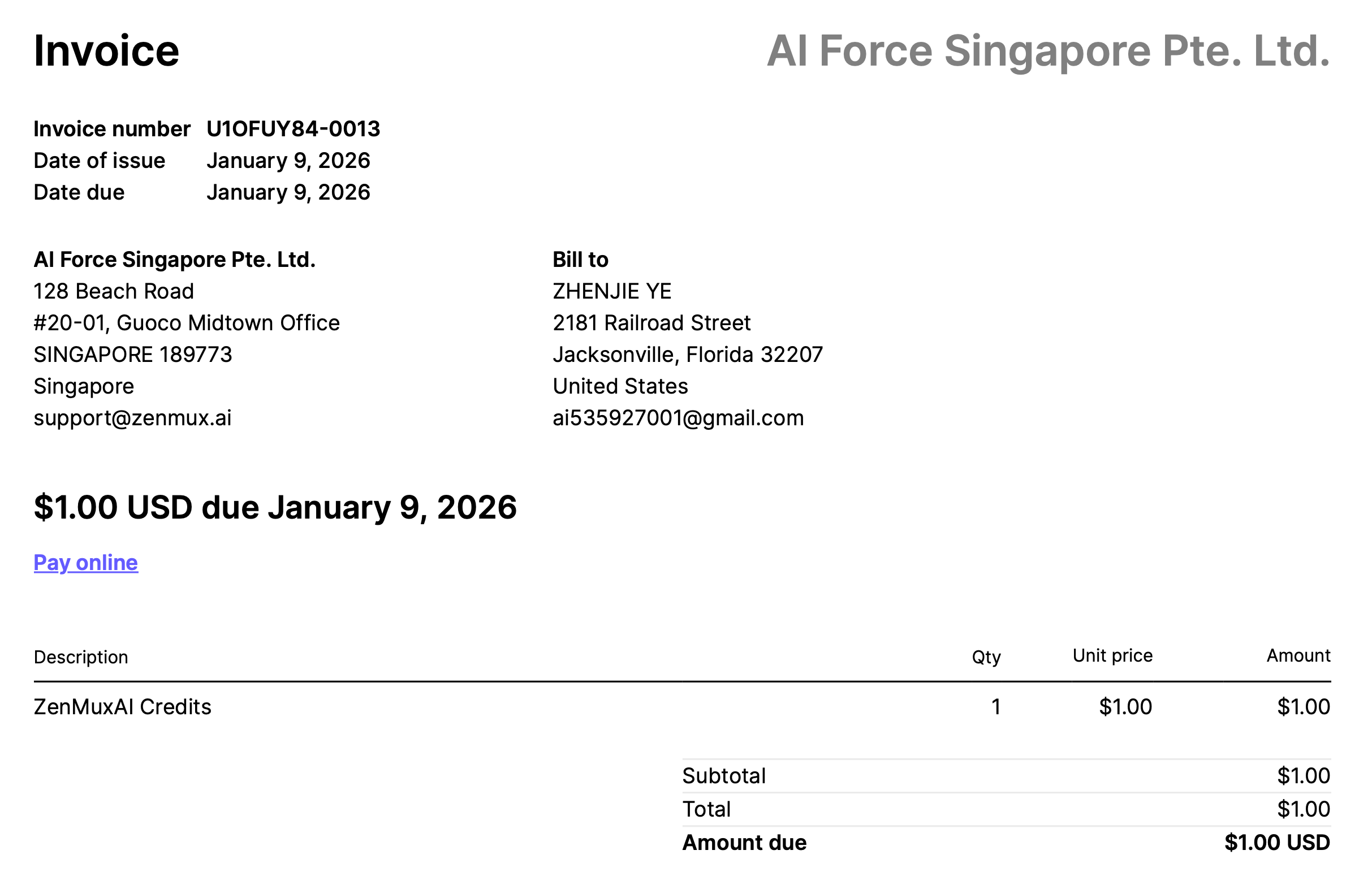 invoice