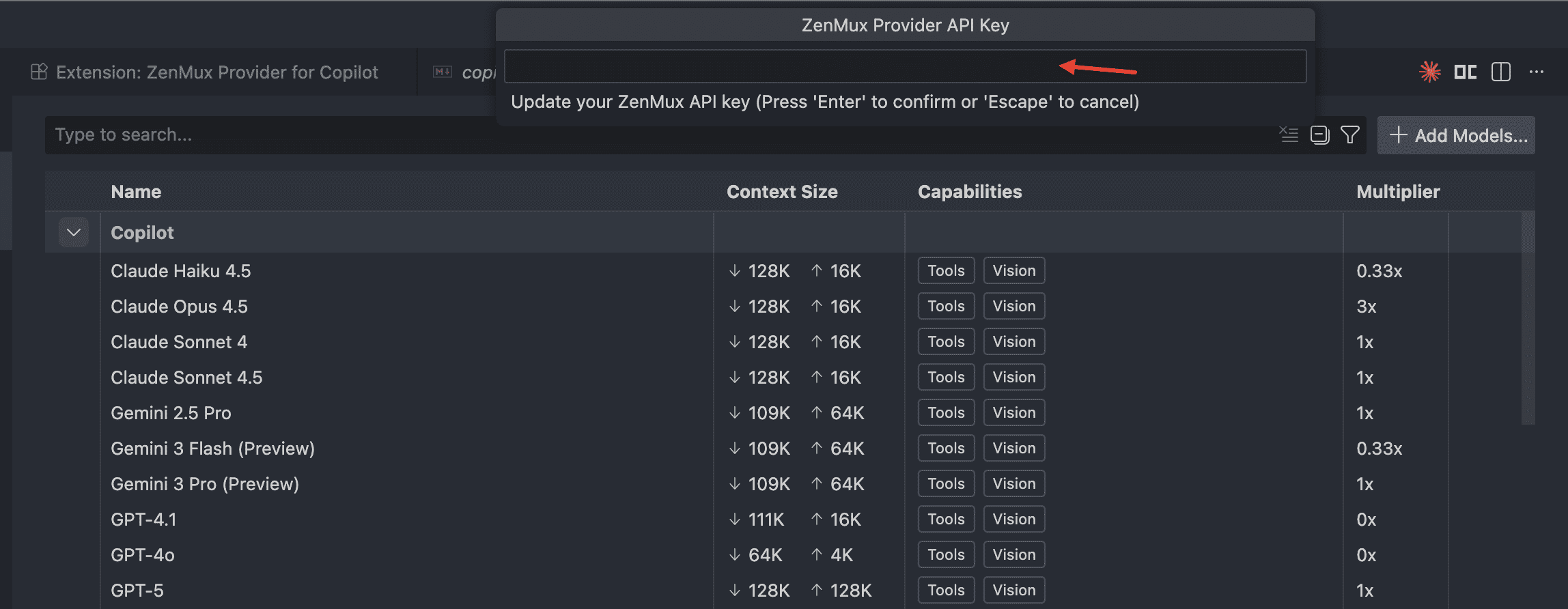Enter 开桥 API Key for configuration